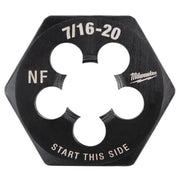 Milwaukee High Carbon Steel SAE Hexagon Die 7/16-20 NF