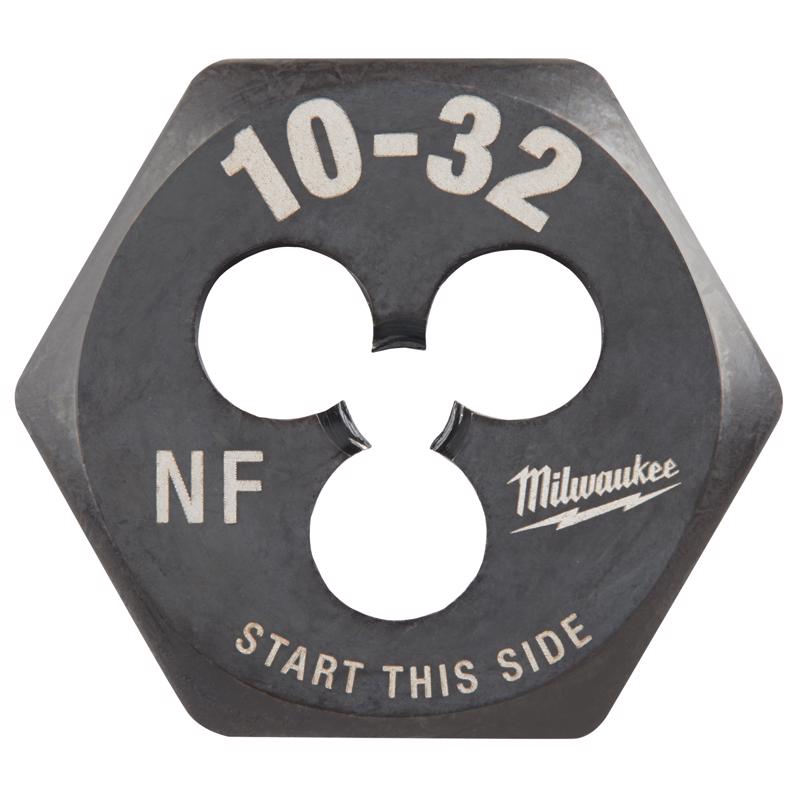 Milwaukee High Carbon Steel SAE Hexagon Die 10-32 NF