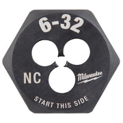 Milwaukee High Carbon Steel SAE Hexagon Die 6-32 NC