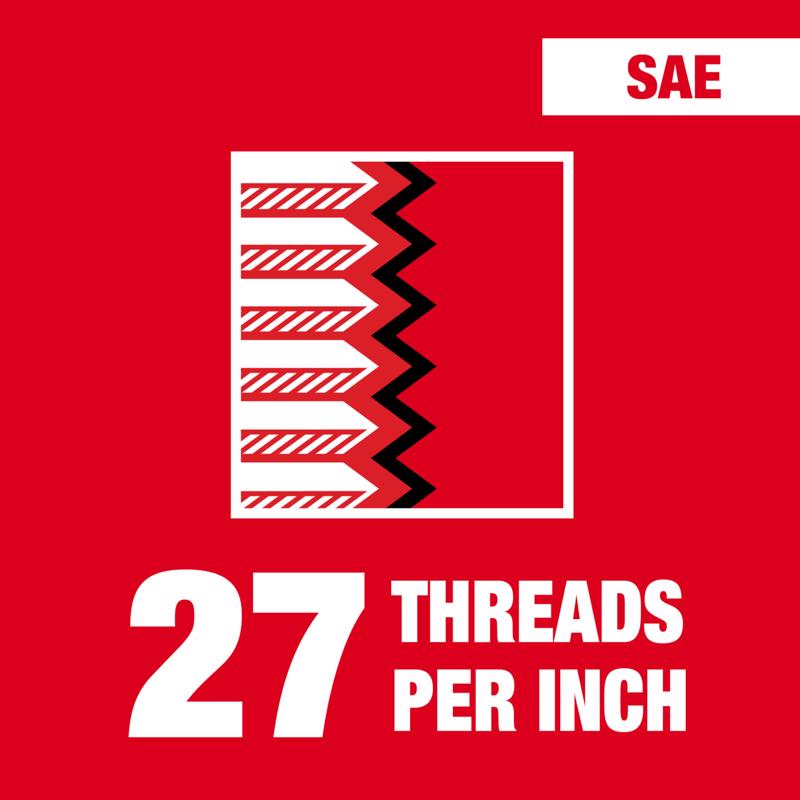 Milwaukee High Carbon Steel SAE Straight Taper Tap 1/8-27 NPT