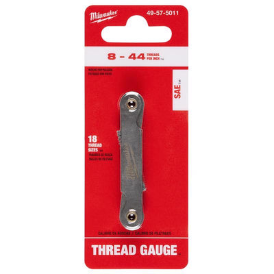 Milwaukee High Speed Steel SAE Thread Gauge