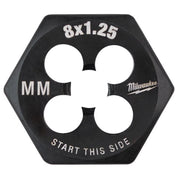 Milwaukee High Carbon Steel Metric Hexagon Die M8-1.25 mm