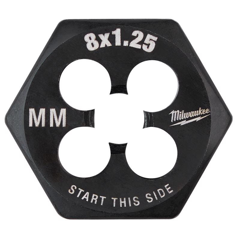 Milwaukee High Carbon Steel Metric Hexagon Die M8-1.25 mm