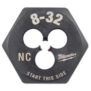 Milwaukee High Carbon Steel SAE Hexagon Die 8-32 NC