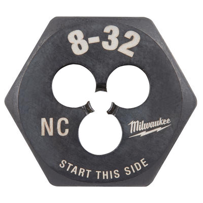 Milwaukee High Carbon Steel SAE Hexagon Die 8-32 NC