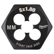 Milwaukee High Carbon Steel Metric Hexagon Die M8-1.0 mm