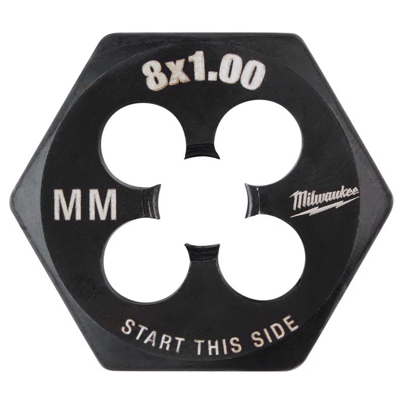 Milwaukee High Carbon Steel Metric Hexagon Die M8-1.0 mm