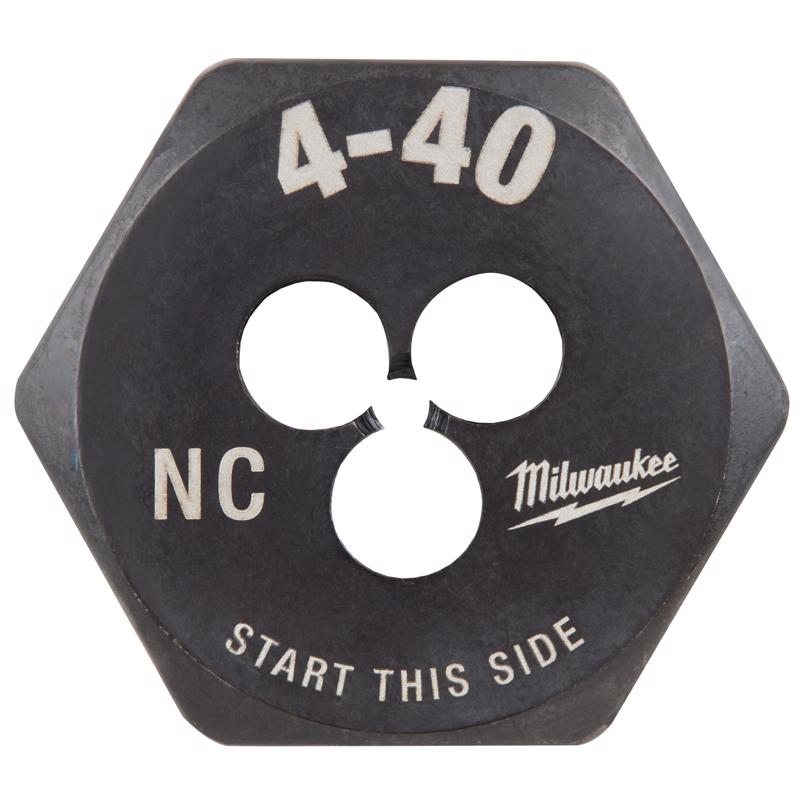 Milwaukee High Carbon Steel SAE Hexagon Die 4-40 NC