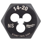 Milwaukee High Carbon Steel SAE Hexagon Die 14-20 NS