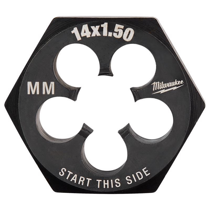 Milwaukee High Carbon Steel Metric Hexagon Die M14-1.5 mm