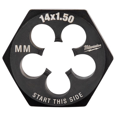 Milwaukee High Carbon Steel Metric Hexagon Die M14-1.5 mm