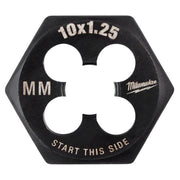 Milwaukee High Carbon Steel Metric Hexagon Die M10-1.25 mm