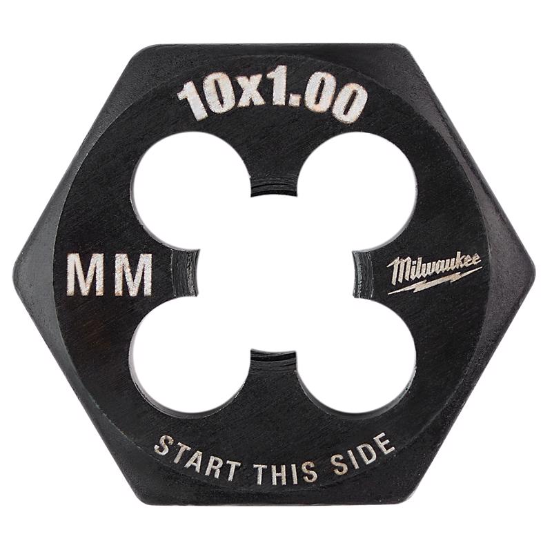 Milwaukee High Carbon Steel Metric Hexagon Die M10-1.0 mm