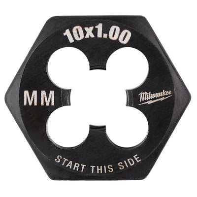Milwaukee High Carbon Steel Metric Hexagon Die M10-1.0 mm