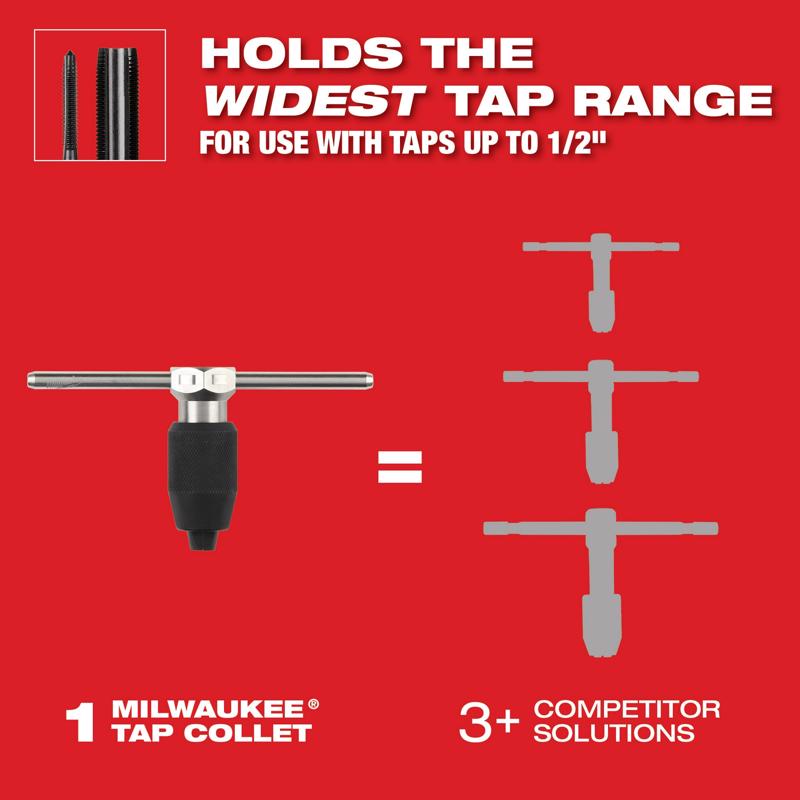 Milwaukee Tap and Die Handle w/Collet 1/4-1/2 in.
