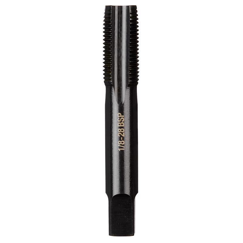Milwaukee High Carbon Steel SAE Straight Taper Tap 1/8-28 BSP
