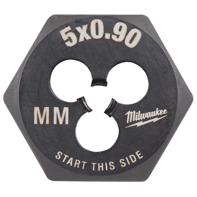 Milwaukee High Carbon Steel Metric Hexagon Die M5-0.9 mm