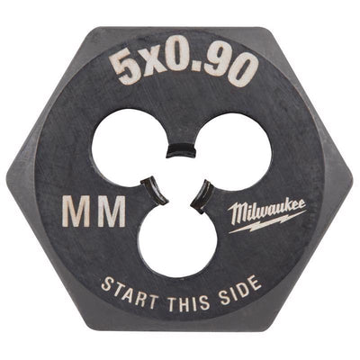 Milwaukee High Carbon Steel Metric Hexagon Die M5-0.9 mm