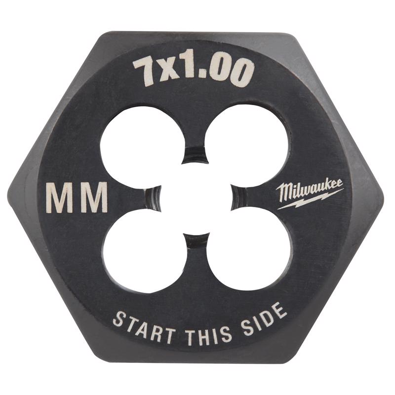 Milwaukee High Carbon Steel Metric Hexagon Die M7-1.0 mm