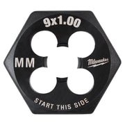 Milwaukee High Carbon Steel Metric Hexagon Die M9-1.0 mm