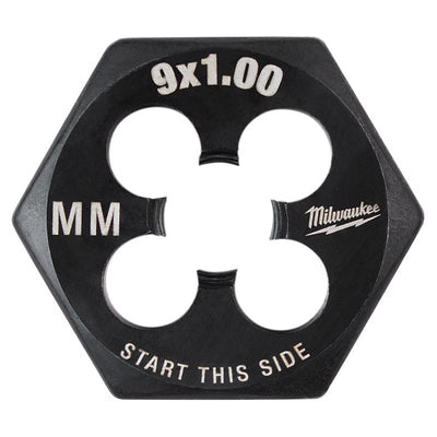 Milwaukee High Carbon Steel Metric Hexagon Die M9-1.0 mm