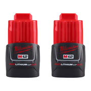 Milwaukee 12V M12 Lithium-Ion Battery 2 pc