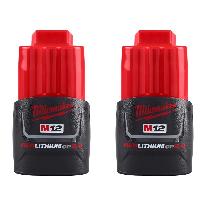 Milwaukee 12V M12 Lithium-Ion Battery 2 pc