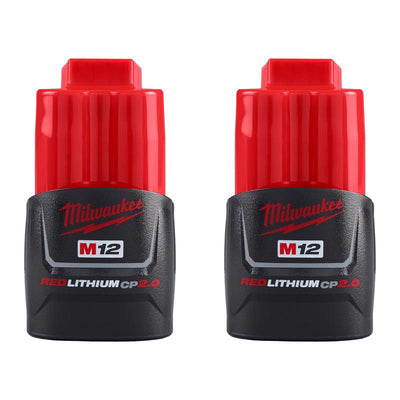 Milwaukee 12V M12 Lithium-Ion Battery 2 pc