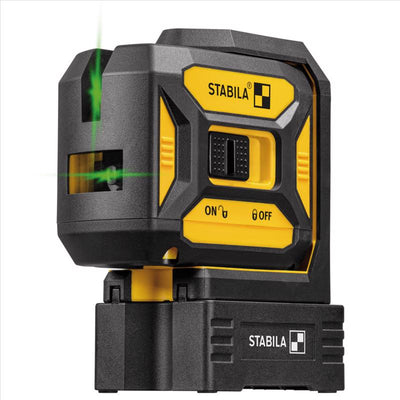 STABILA 4 beam Self Leveling Crossline & Plumb Dot Cross-Line Laser Kit 30 ft.