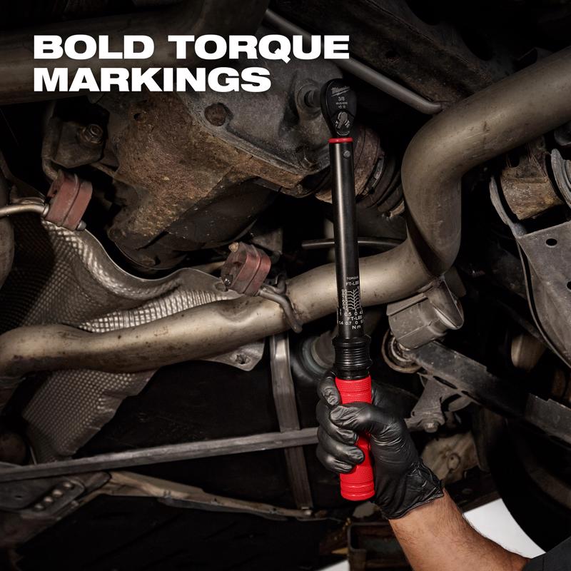 Milwaukee 3/8 in. X 1.3 in. Torque Wrench 16.08 in. L
