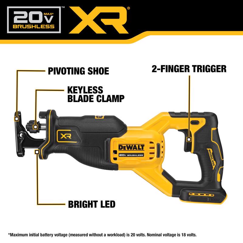 DeWalt 20V MAX Cordless Brushless 5 Tool Combo Kit