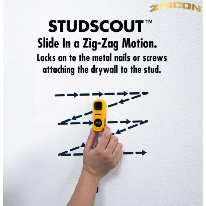 Zircon 3.37 in. L X 1.3 in. W Magnetic Stud Finder 1/4 in.