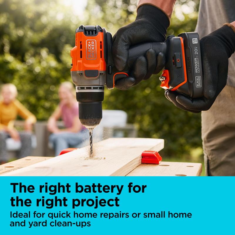 Black+Decker 20V MAX Power Connect LBD1520S 1.5 Ah Lithium-Ion Battery