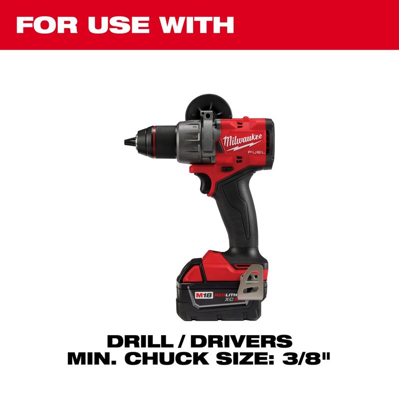 Milwaukee 6 in. High Speed Steel 2.3 in. L X 3/8 in. D Hole Saw Arbor