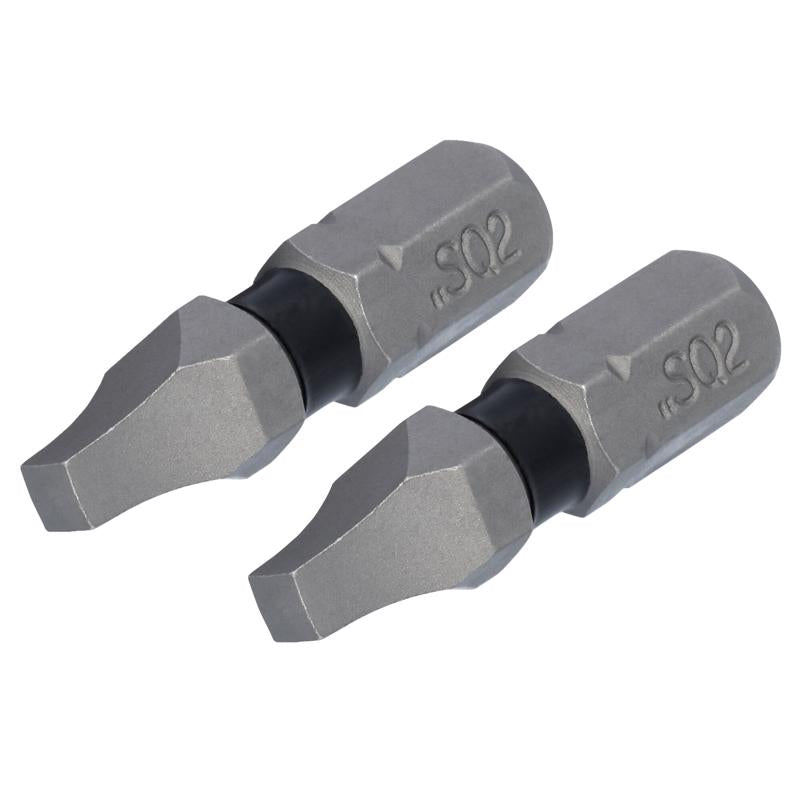 DeWalt Toughgrip Square 1 in. L Screwdriver Bit S2 Tool Steel 2 pk