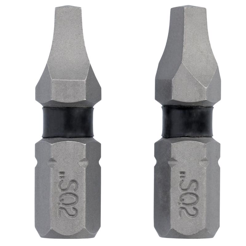 DeWalt Toughgrip Square 1 in. L Screwdriver Bit S2 Tool Steel 2 pk