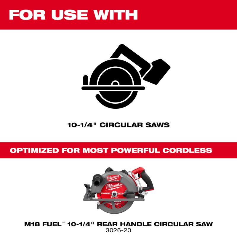 Milwaukee 10-1/4 in. Cordless Rear Handle Circular Saw