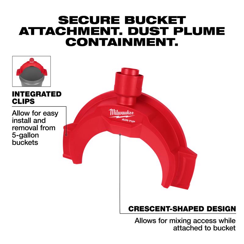 Milwaukee 10 in. L X 13.9 in. W Dust Collector