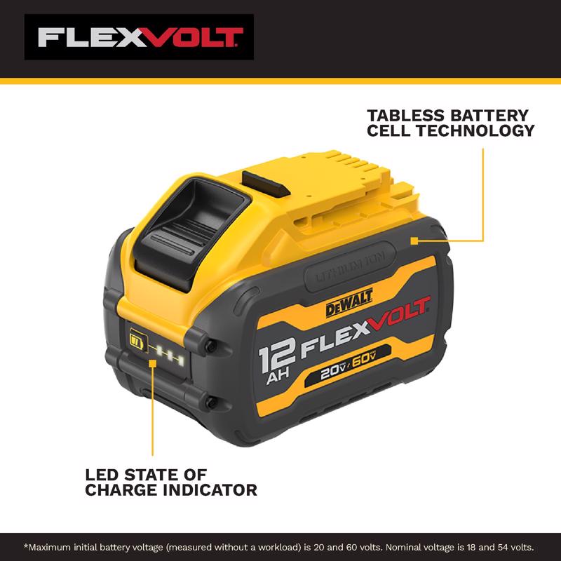 DEWALT 20V-60V MAX FLEXVOLT 12 Ah Lithium-Ion Battery