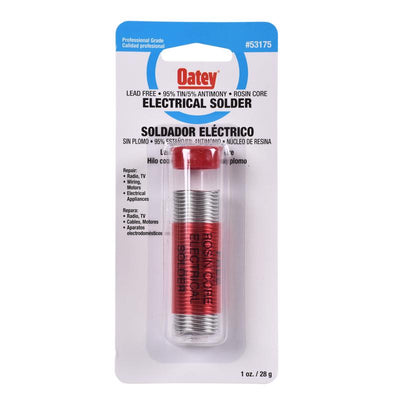 Oatey 1 oz Lead-Free Rosin Core Solder Wire Tin/Antimony 95/5