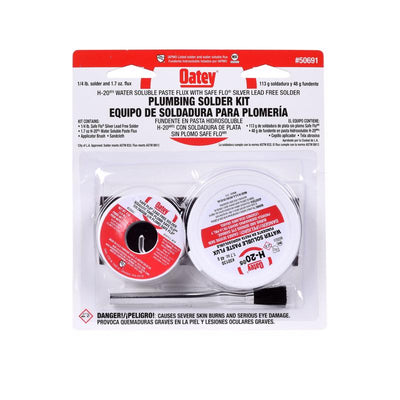 Oatey 4 oz Lead-Free Plumbing Solder Kit Silver Alloy 4 pc