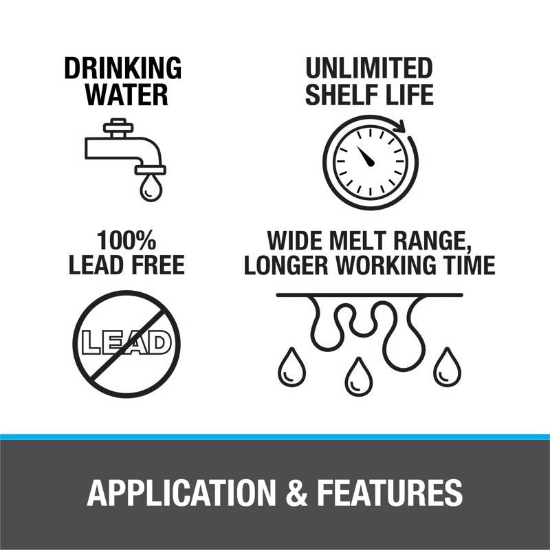 Oatey 8 oz Lead-Free Plumbing Wire Solder Silver Alloy