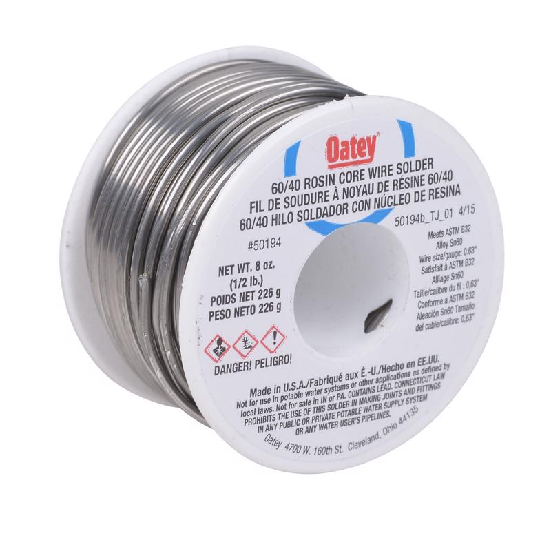 Oatey 8 oz Rosin Core Solder Wire Tin/Lead 60/40