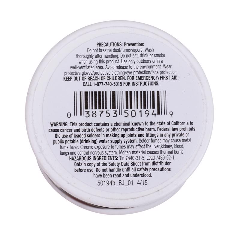 Oatey 8 oz Rosin Core Solder Wire Tin/Lead 60/40