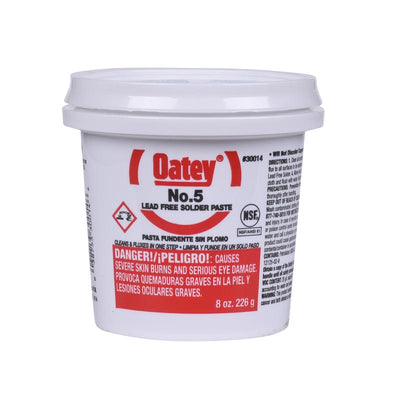 Oatey 8 oz Lead-Free Paste Flux Petroleum-Based