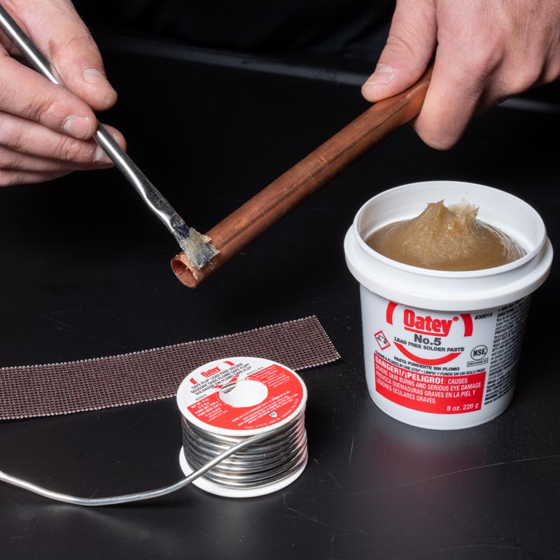 Oatey 8 oz Lead-Free Paste Flux Petroleum-Based