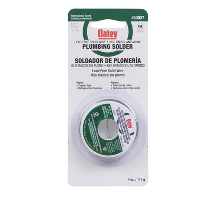 Oatey 4 oz Lead-Free Plumbing Wire Solder Tin/Antimony 95/5