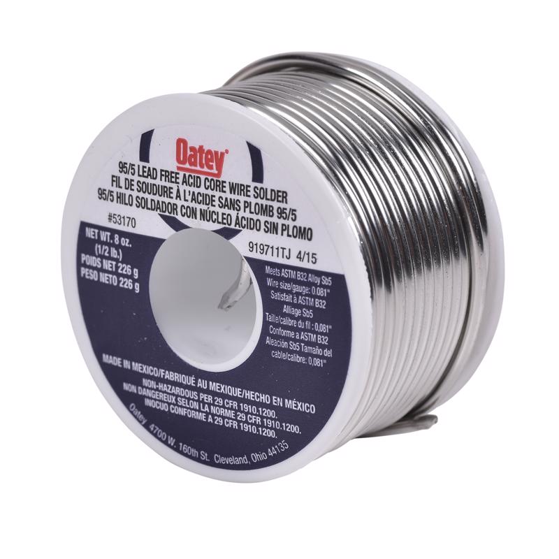 Oatey 8 oz Acid Core Wire Solder Tin/Antimony