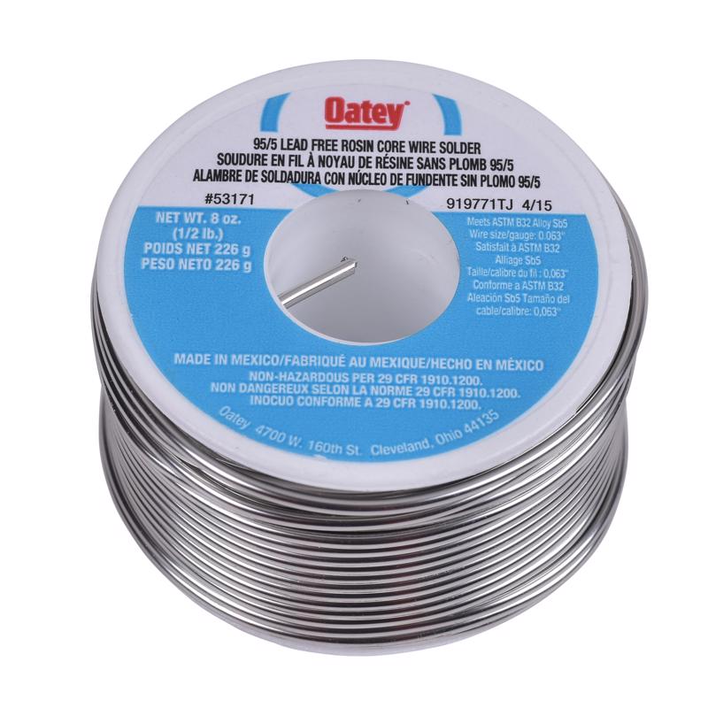 Oatey Lead-Free Rosin Core Solder Wire Tin/Antimony 95/5