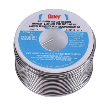 Oatey Lead-Free Rosin Core Solder Wire Tin/Antimony 95/5